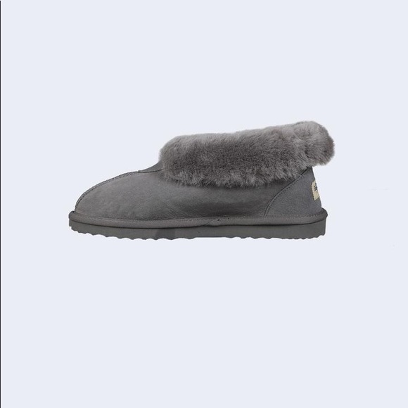 🚨Roozee Men Mate Sherling Slipper Bootie Gray - Picture 3 of 8